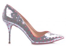 Escarpins Sophia Webster 'Izzy' - Vinyle Cristal Noir, Rayures, Talon 3.75 - Taille 37, Neuf